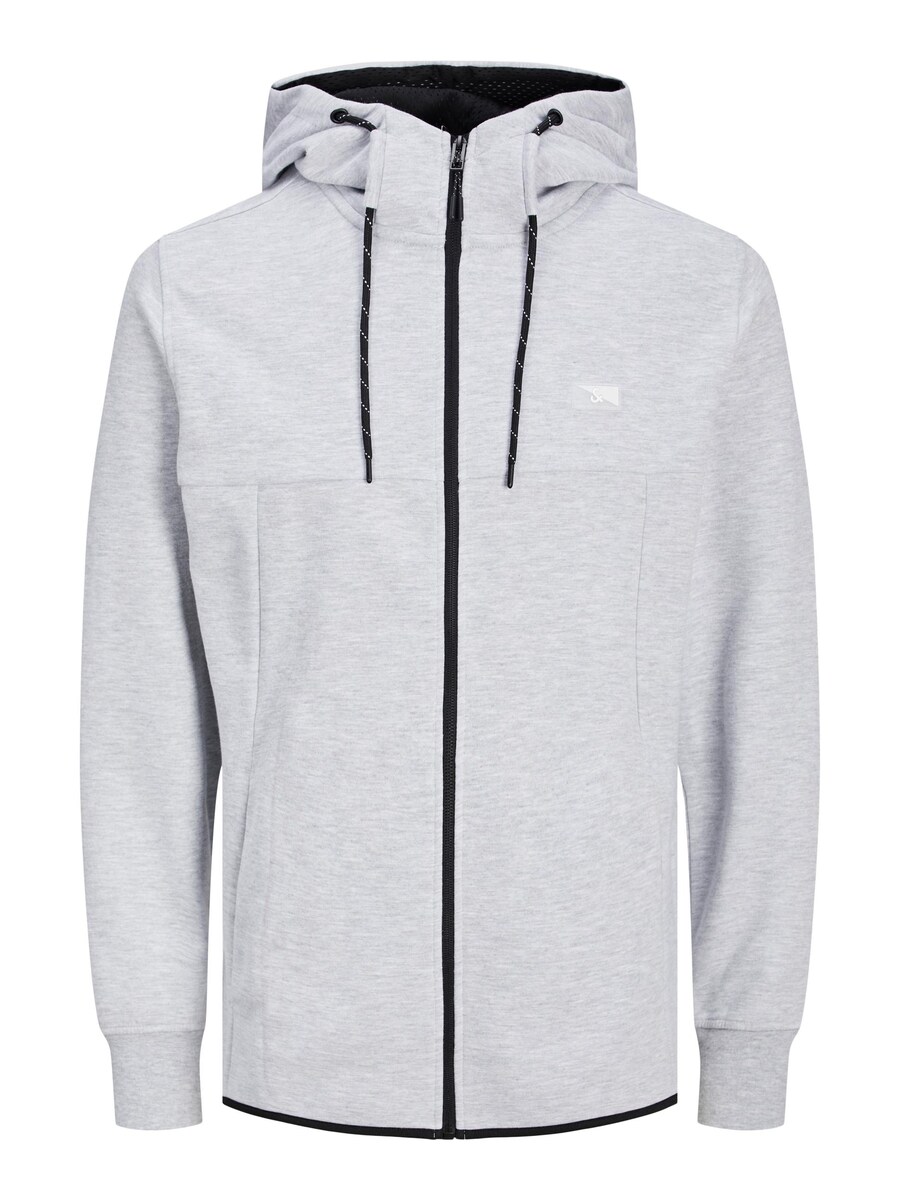 

Толстовка с капюшоном на молнии JACK & JONES Air, пятнистый серый