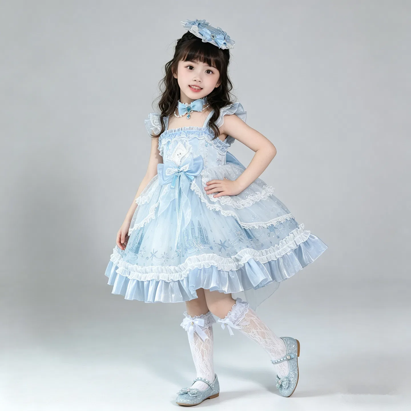 Платье принцессы Disney Эльза Lolita Light Blue — фото 4