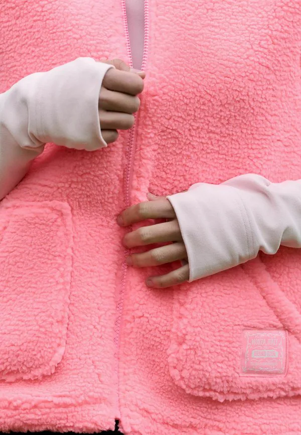 Жилет из искусственной кожи стандартного кроя Next, Fluro Pink — фото 2