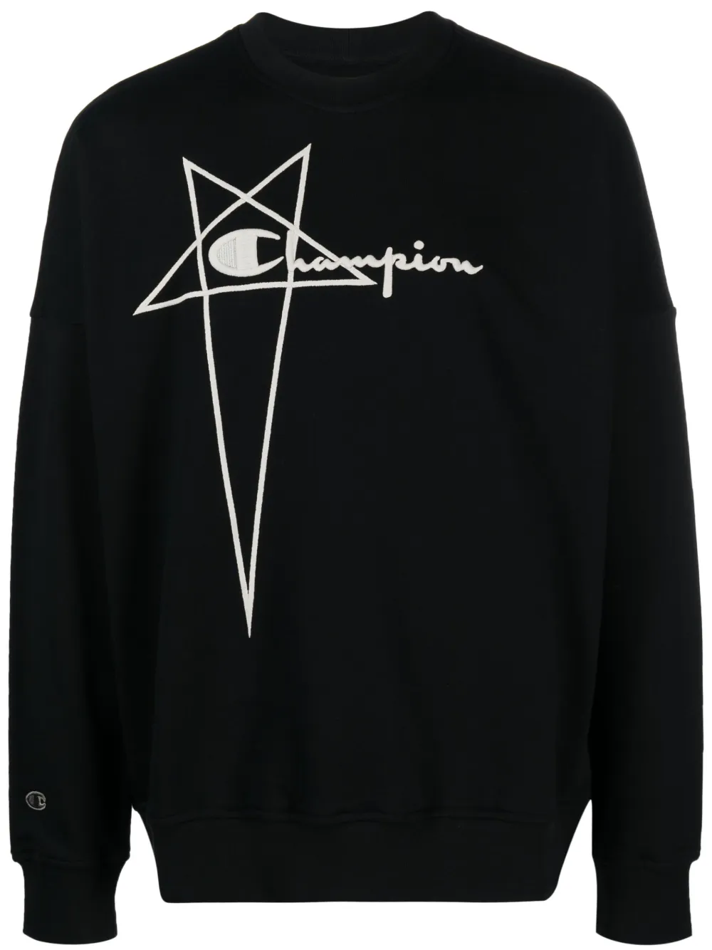 

Толстовка с вышитым логотипом Rick Owens X Champion, черный