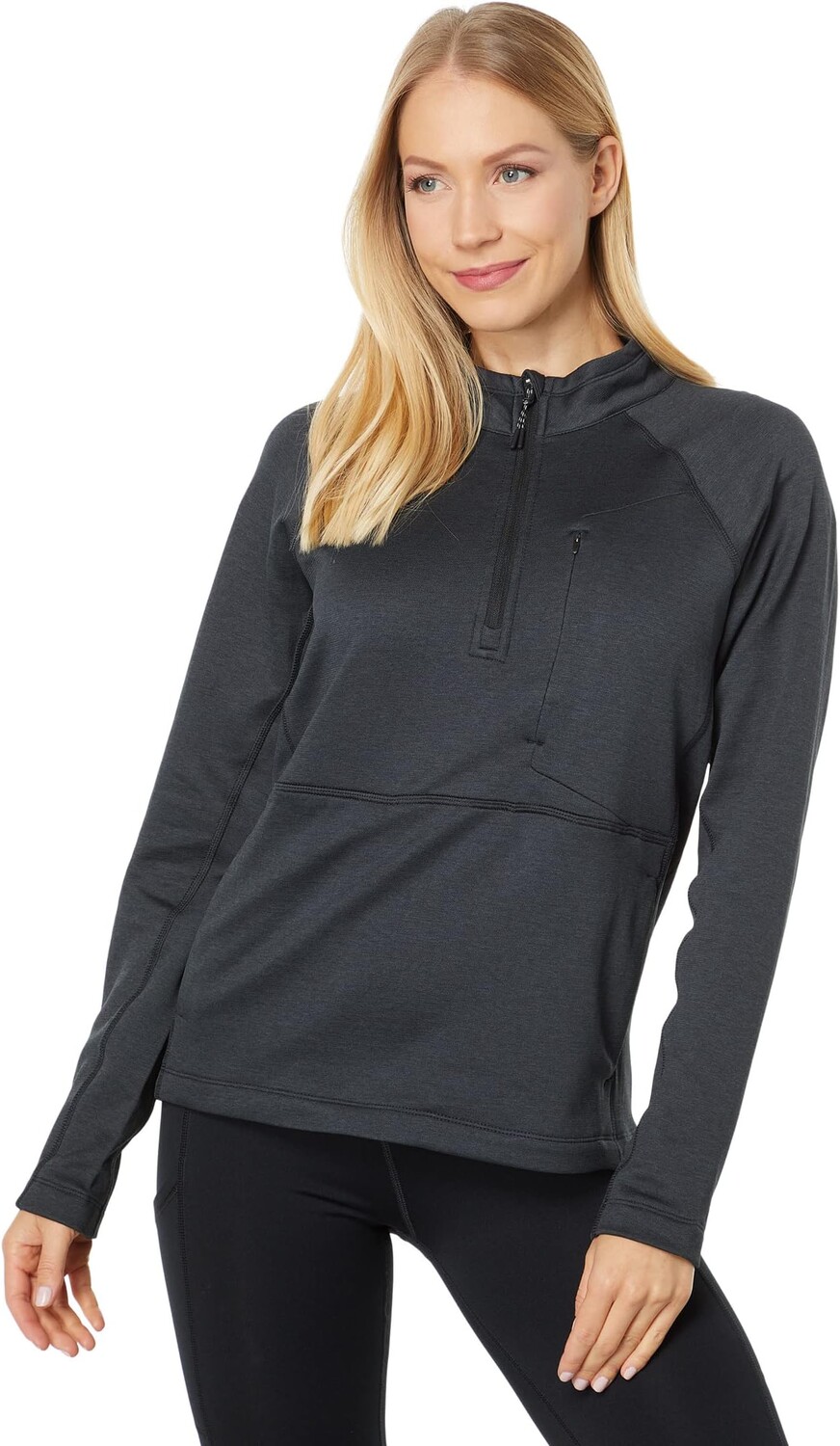 

Толстовка Burton Multipath Grid 1/4 Zip Fleece, цвет True Black