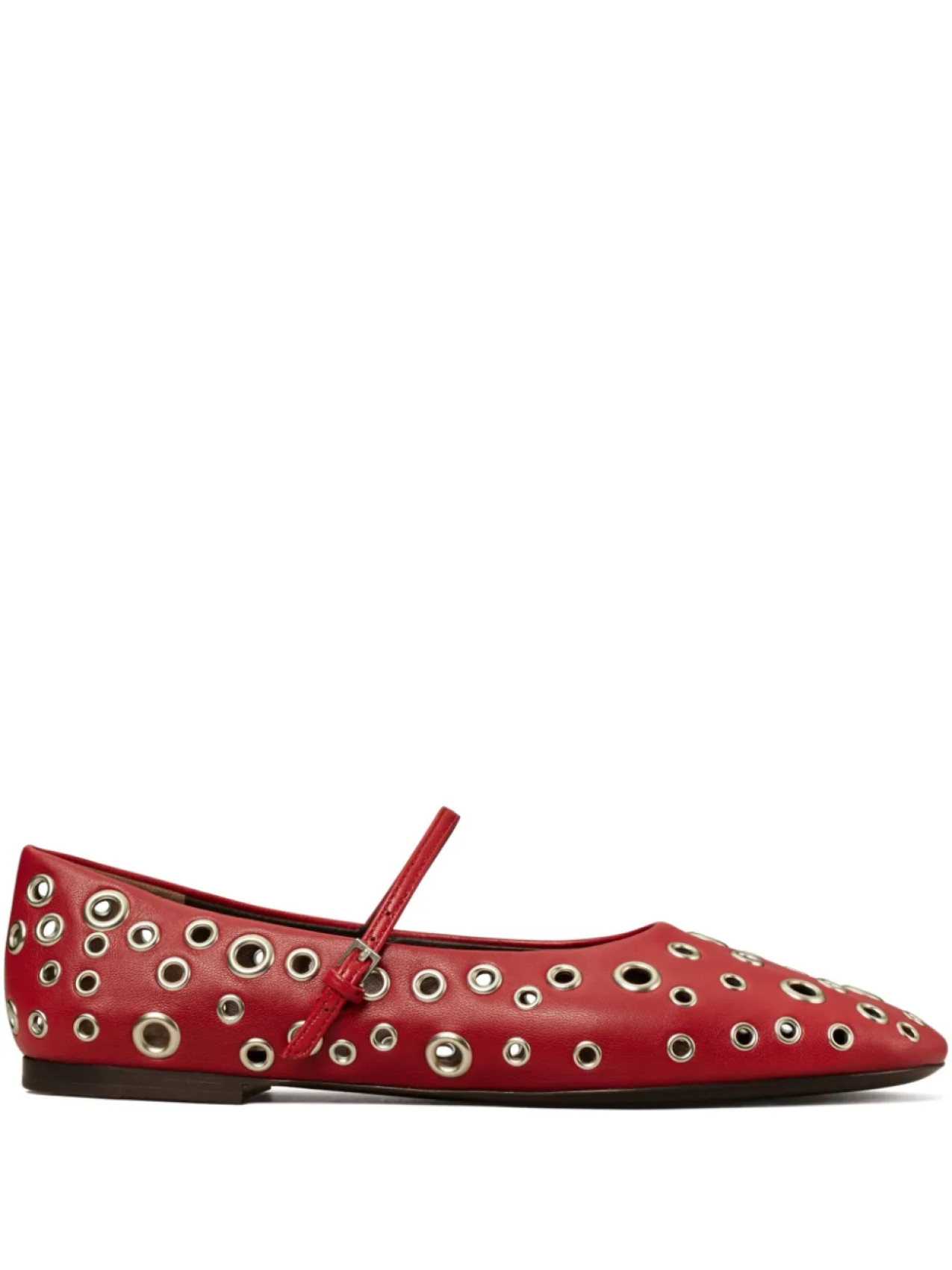 Tory Burch балетки Мэри Джейн с люверсами, красный