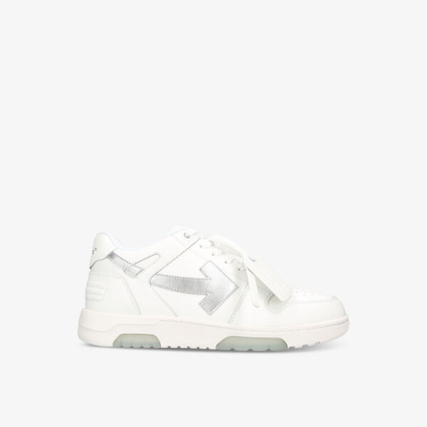 

Кожаные низкие кеды Out Of Office с вышивкой Off-White, белый
