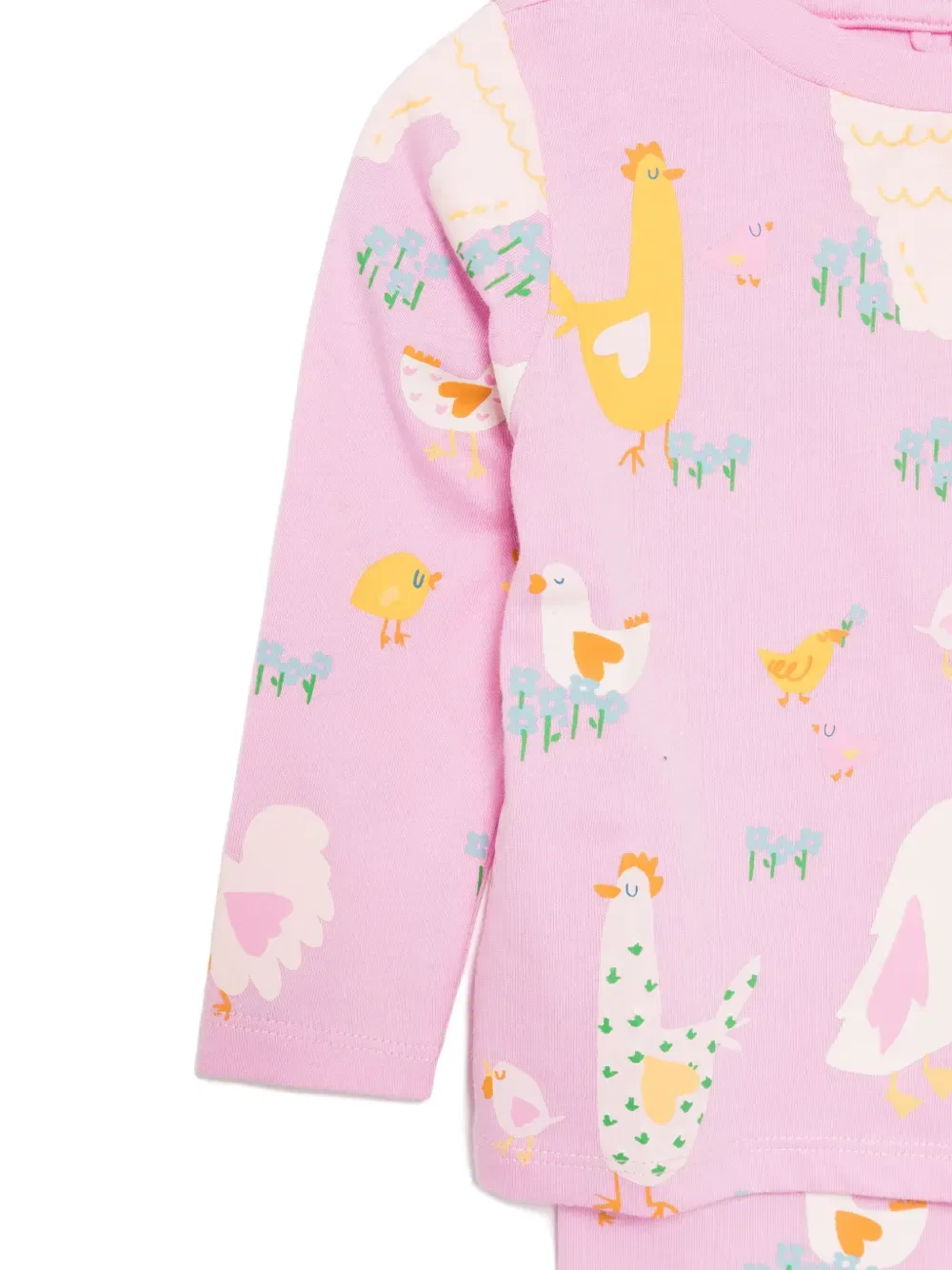 Спортивный костюм с животным принтом Stella Mccartney Kids, розовый — фото 3