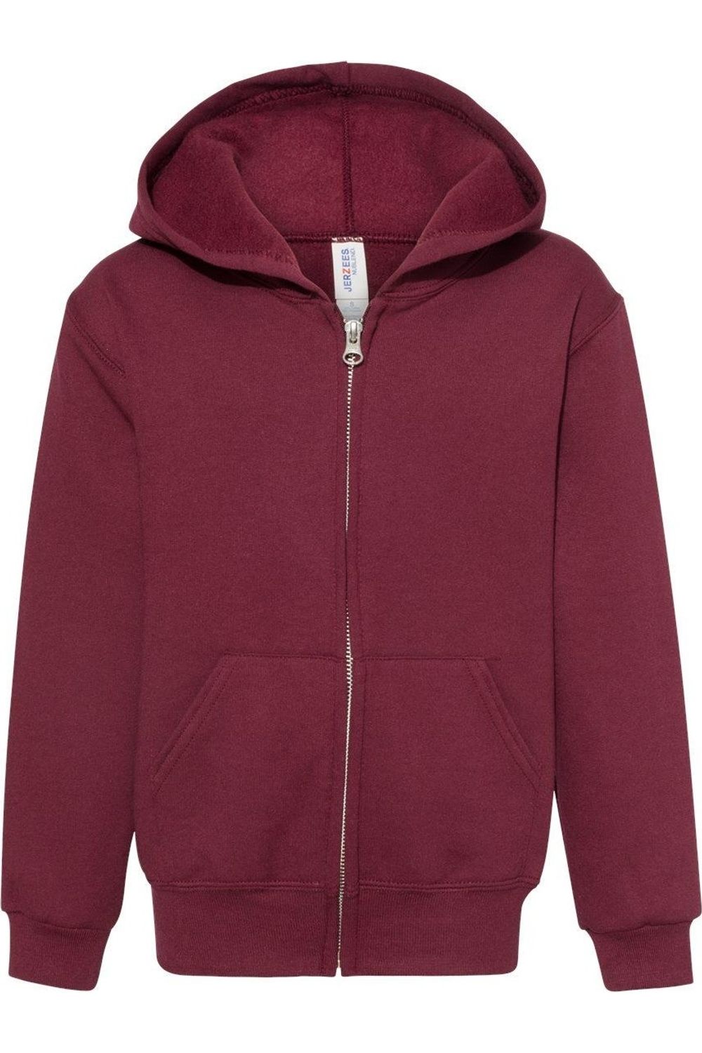 

Джерсис NuBlend Молодежная худи на молнии JERZEES, бордовый
