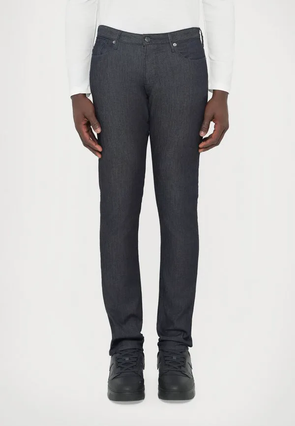 Брюки с карманами, узкие джинсы Emporio Armani, Blue Denim