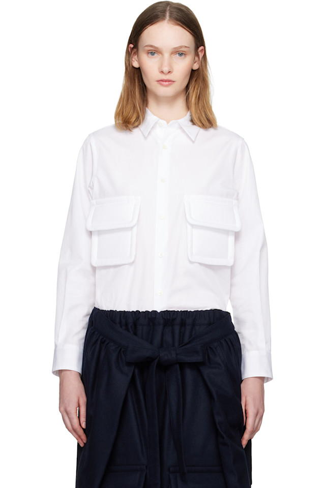 

Рубашка с двумя карманами Comme Des Garçons Comme Des Garçons, белый
