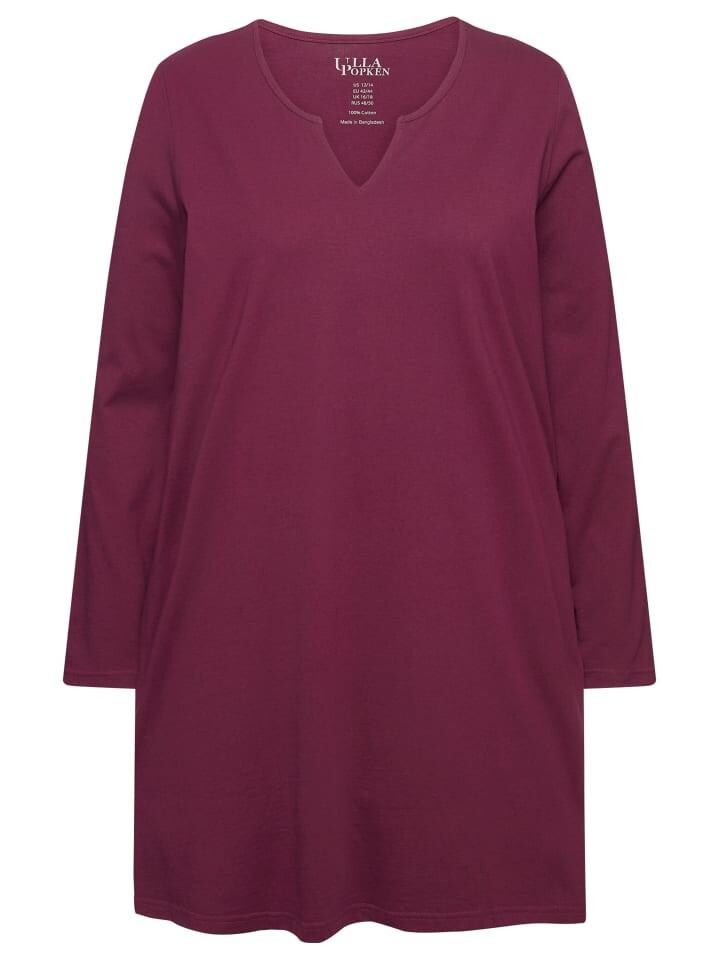 

Футболка Ulla Popken Longshirt, цвет dunkel weinrot