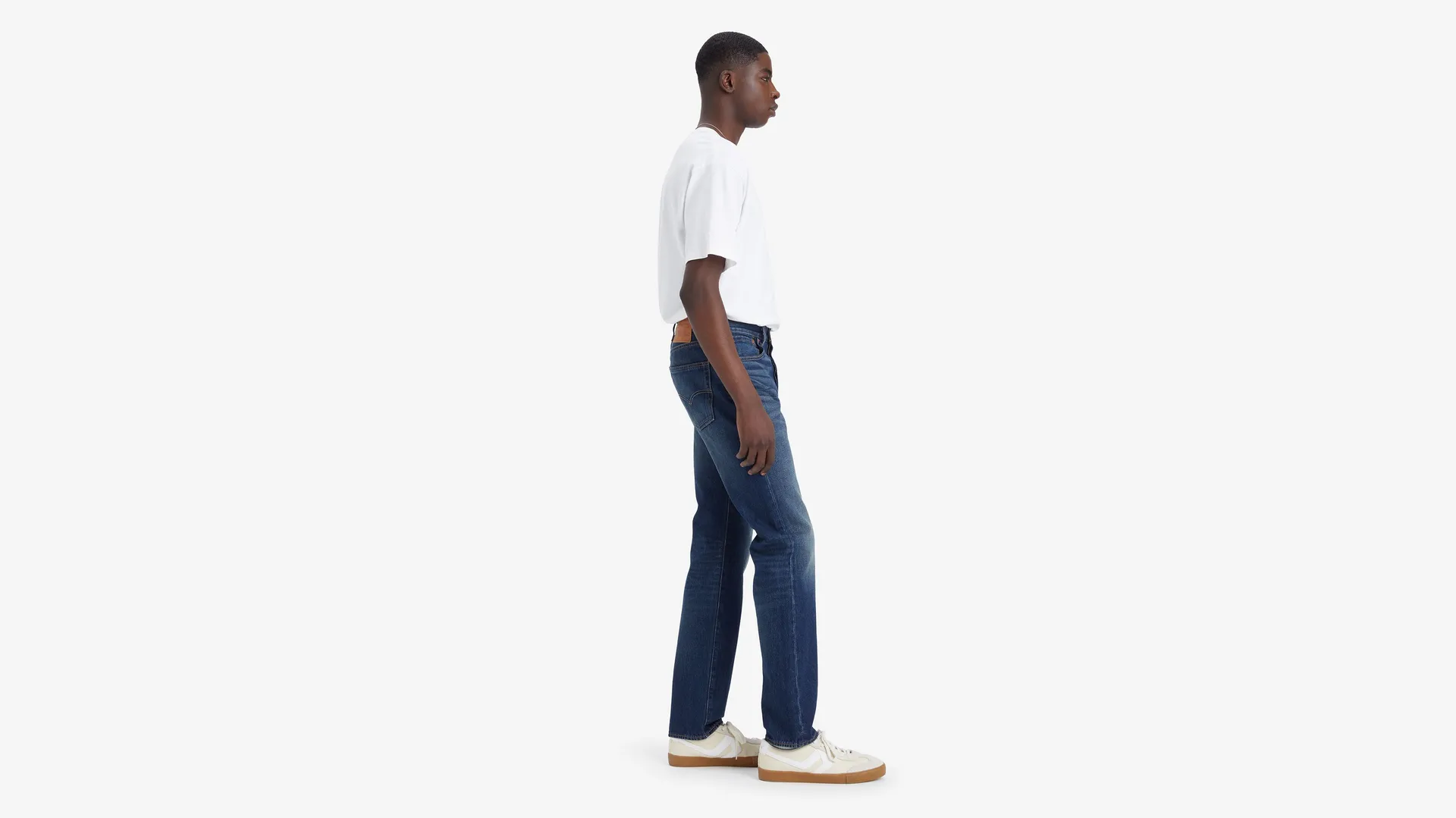 501 мужские джинсы оригинального кроя Levi's, цвет On The Borderline - Dark Wash — фото 4