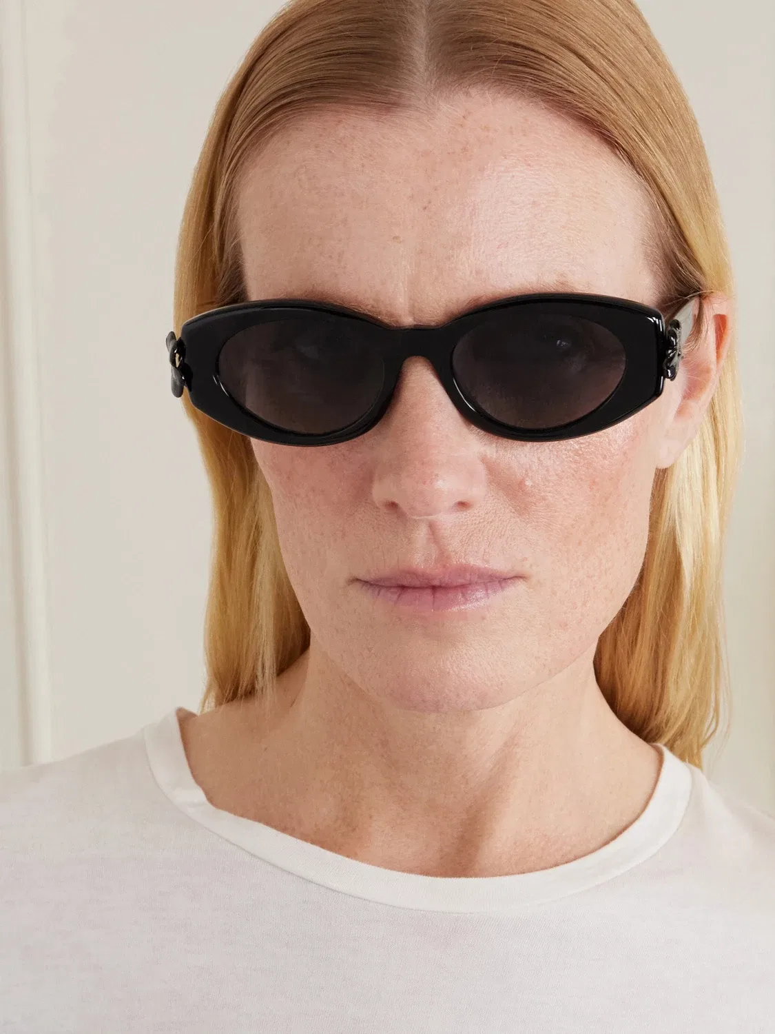 Овальные солнцезащитные очки Clover B1I DIOR EYEWEAR, черный — фото 2