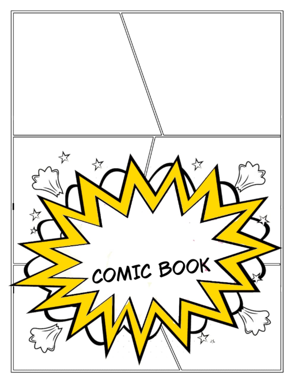 

Totally Blank Comic Book: Create Your Own Stories, Anime, Manga & Comic Strips With This Entirely Blank 192 Page Book With Filled With 10 Template ... Your Own Art, Name & Book Title To The Front (Independently published)