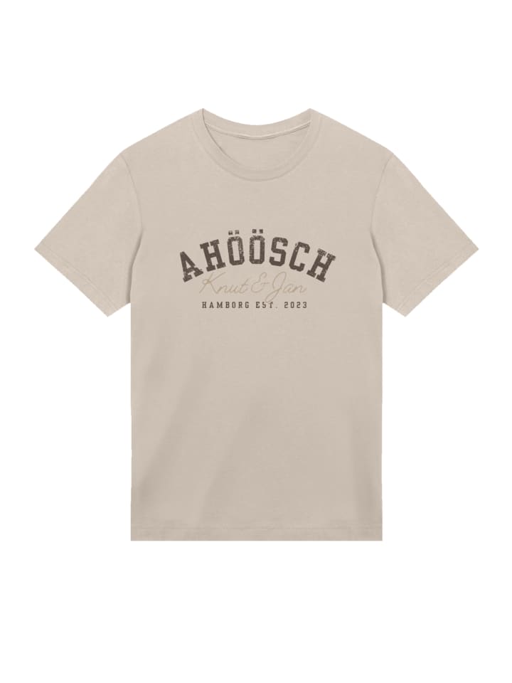 

Футболка песочного цвета Knut & Jan Hamburg Ahöösch Plattdeutsch F4NT4STIC, Бежевый, Футболка песочного цвета Knut & Jan Hamburg Ahöösch Plattdeutsch F4NT4STIC