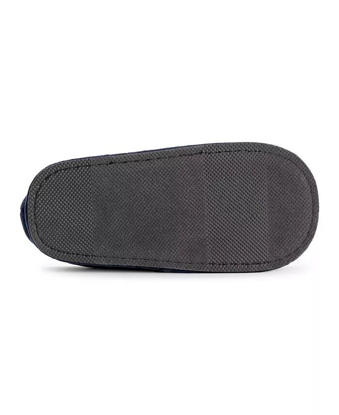 Мужские регулируемые велюровые тапочки Softones By Unisex, серые, M (W- 10-12 M- 7-9) MUK LUKS, синий — фото 3