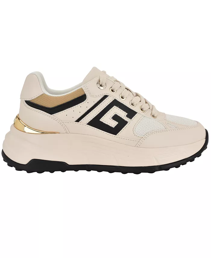Женские кроссовки Fonzi на массивной платформе GUESS, белый — фото 2