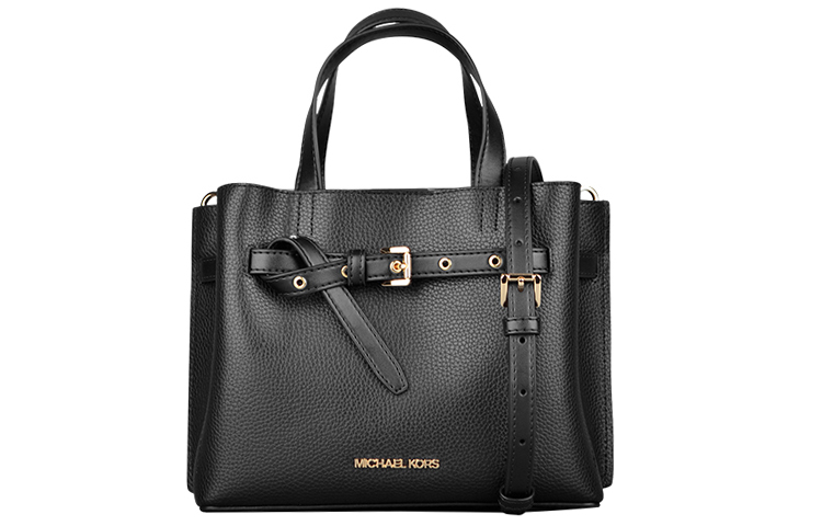 

MICHAEL KORS Сумка через плечо Emilia из коровьей кожи, женская, черного цвета, небольшого размера