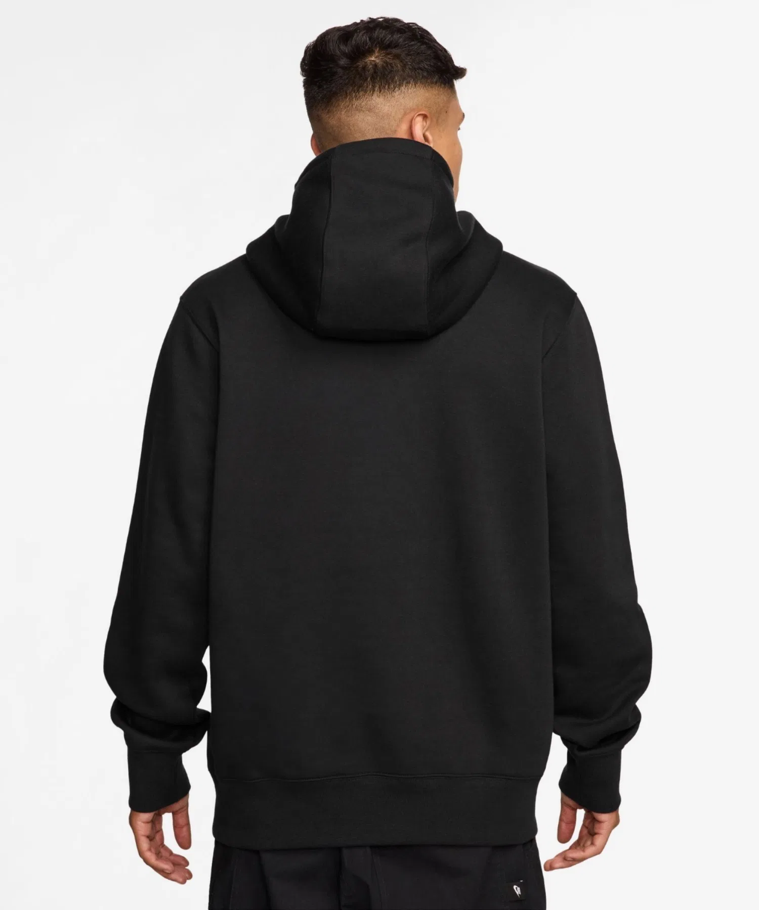 Мужская флисовая толстовка Nike Club FN3860-010, черная. — фото 3