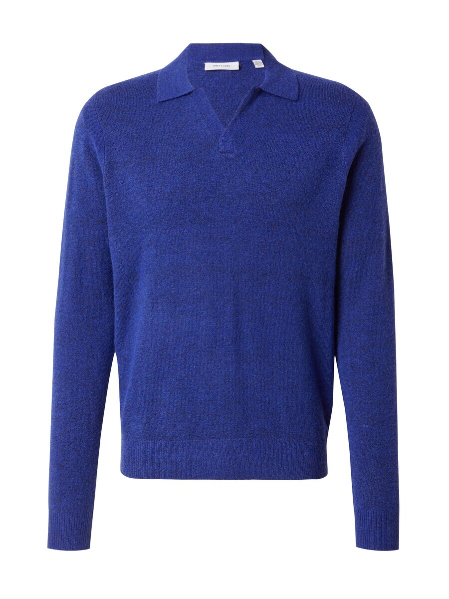 

Свитер с v-образным вырезом Only & Sons Sweater, королевский синий