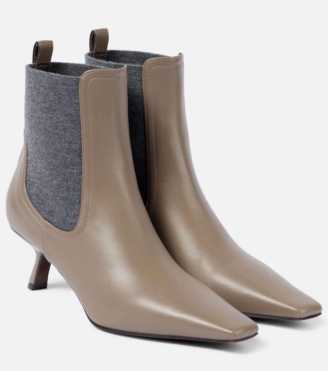 Кожаные ботильоны Brunello Cucinelli, Ice
