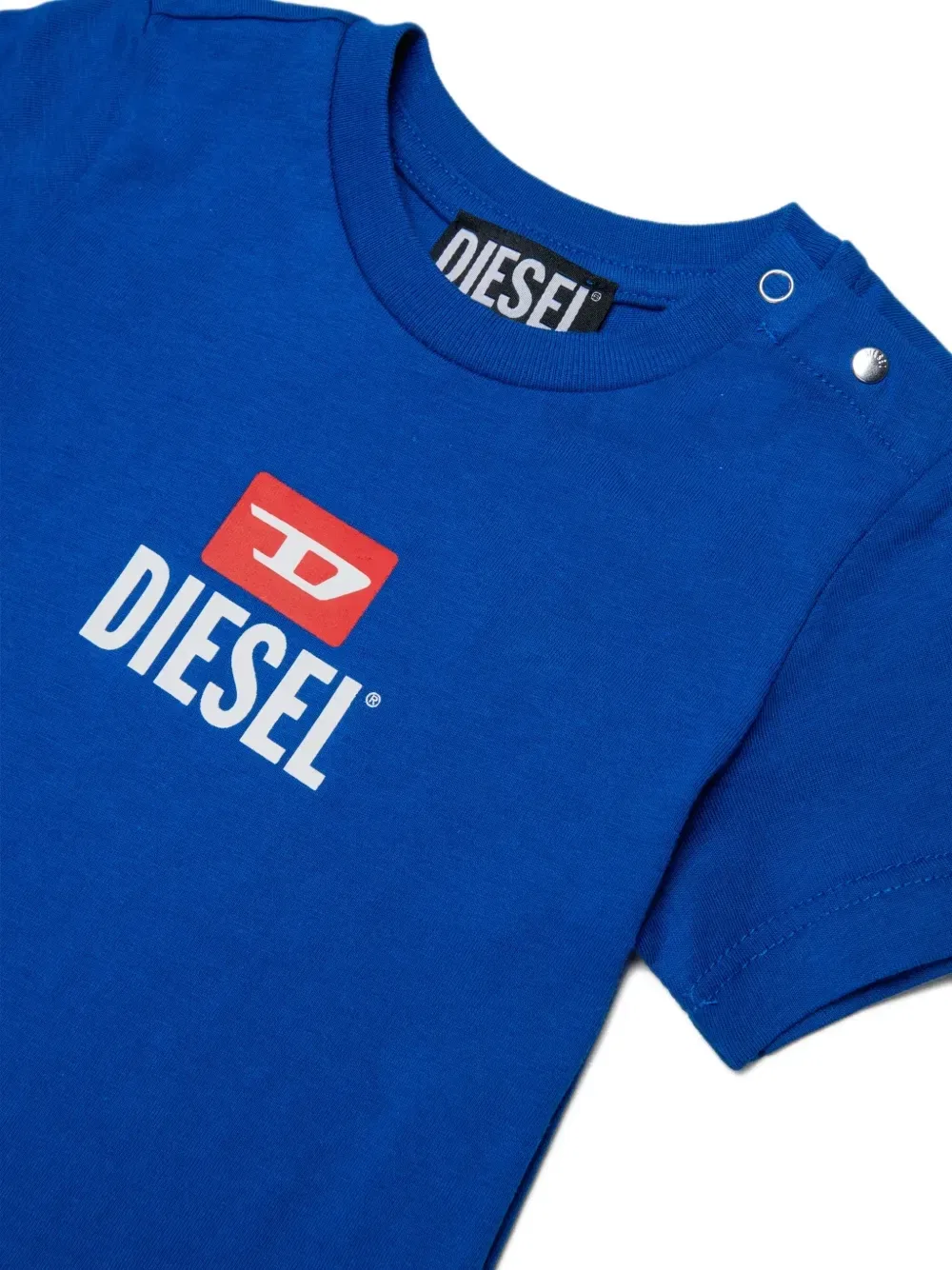 Комплект из футболки и шорт с логотипом Diesel Kids, синий — фото 3