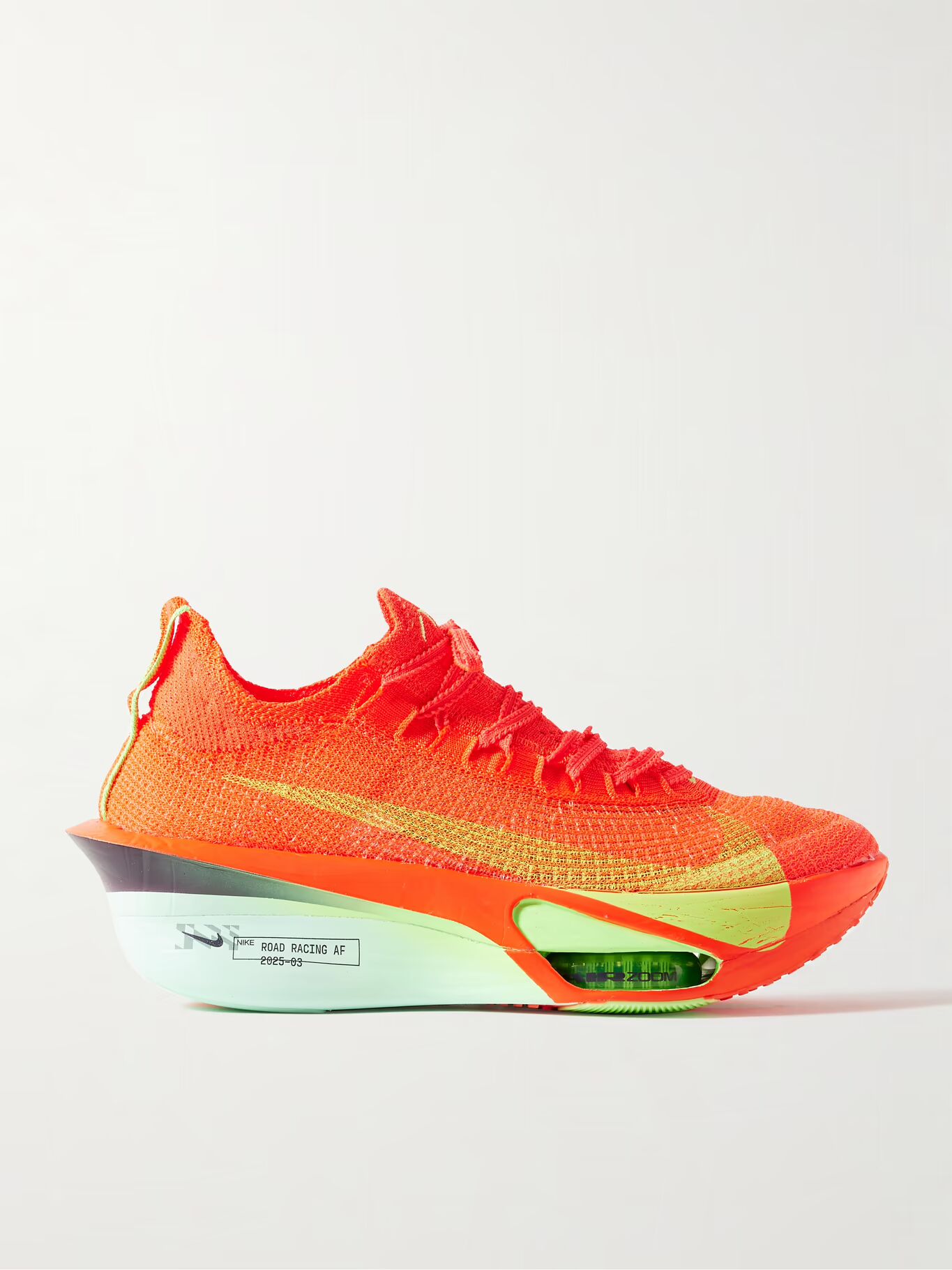 Кроссовки Alphafly 3 Road Racing Atomknit NIKE RUNNING, цвет Tomato red — фото 3