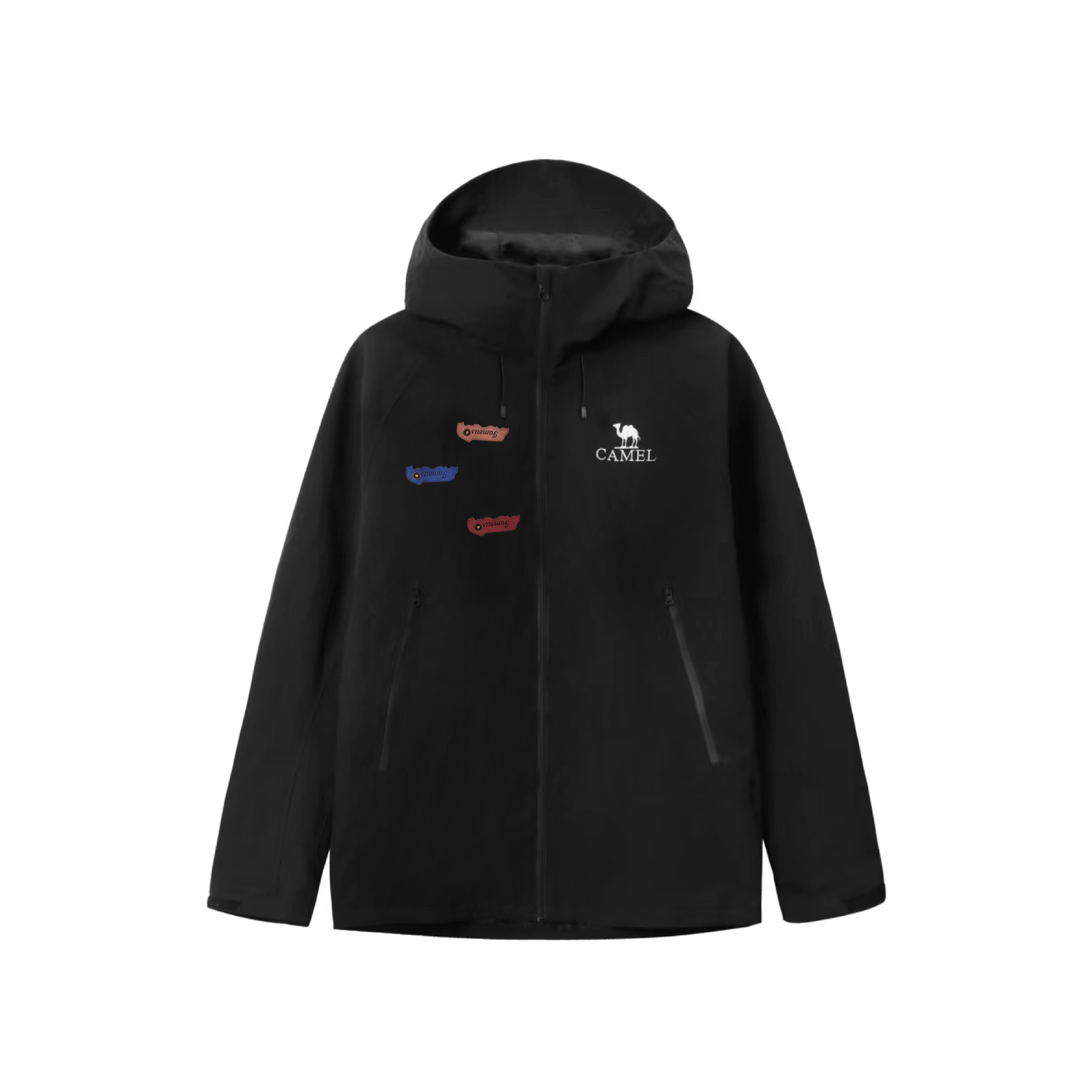 

CAMEL Ветровка All weather Waterproof, Windproof, Thermal, Cold Resistant Unisex Phantom Black
