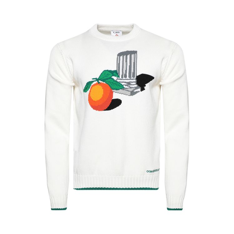 

Свитер Casablanca Intarsia Sweater 'White', белый