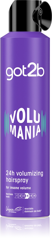 

Лак для волос сильной фиксации Volumania для длительного объема Got2B, 300 мл