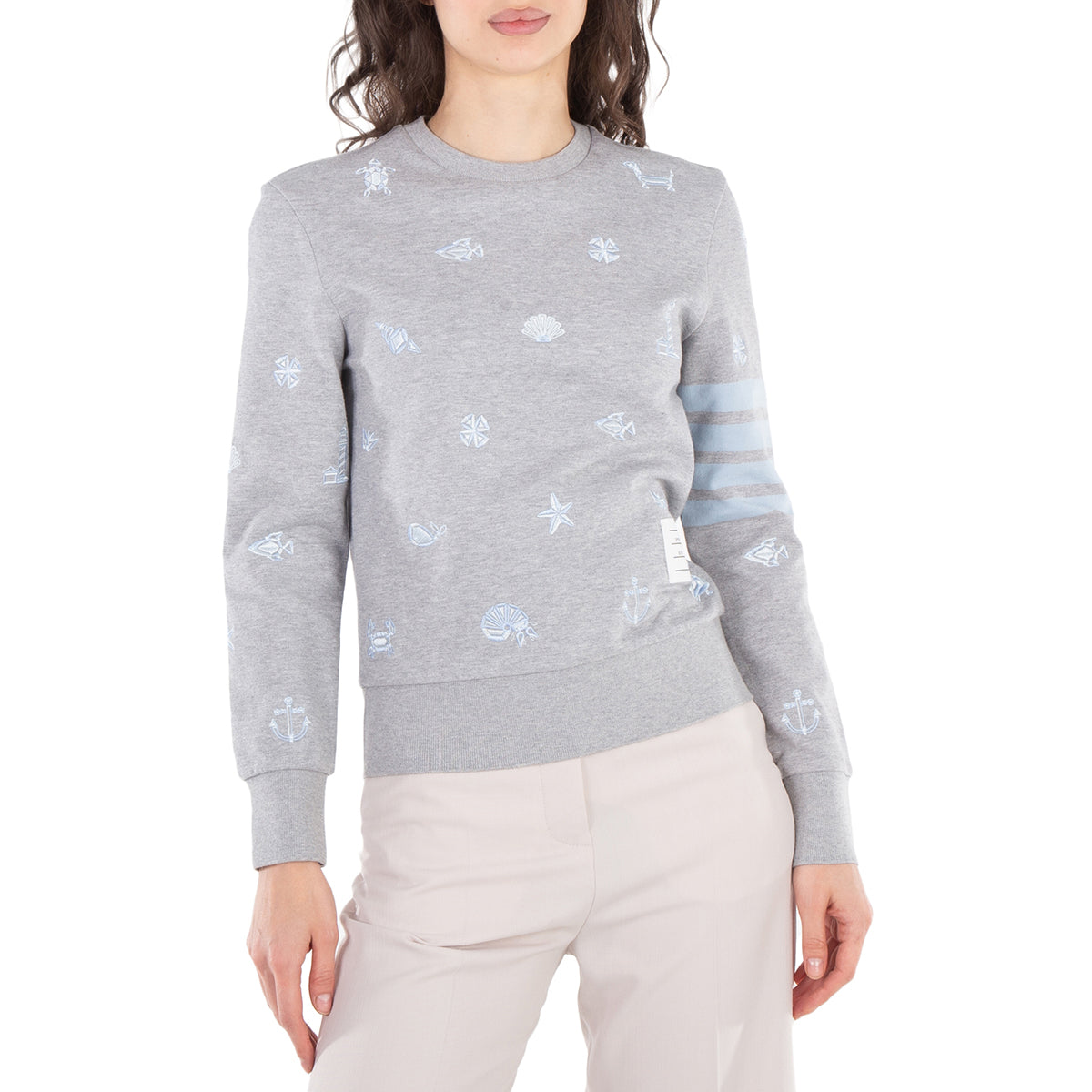 

Толстовка из хлопка Thom Browne 4-Bar Nautical