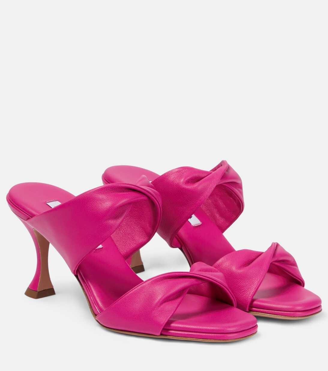 Кожаные сандалии Twist Aquazzura, розовый