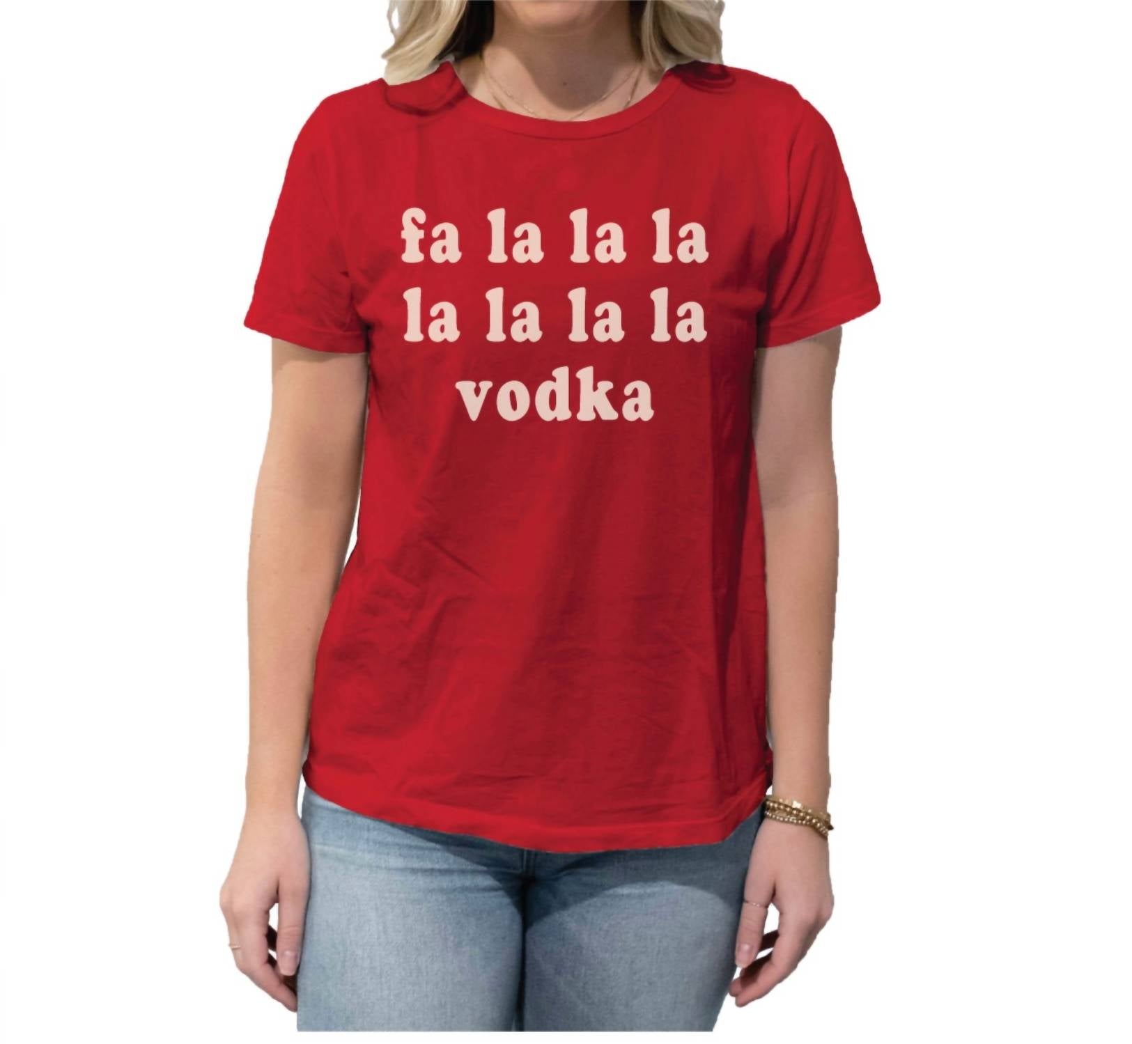 

Футболка Falala Vodka красного цвета The Original RETRO BRAND