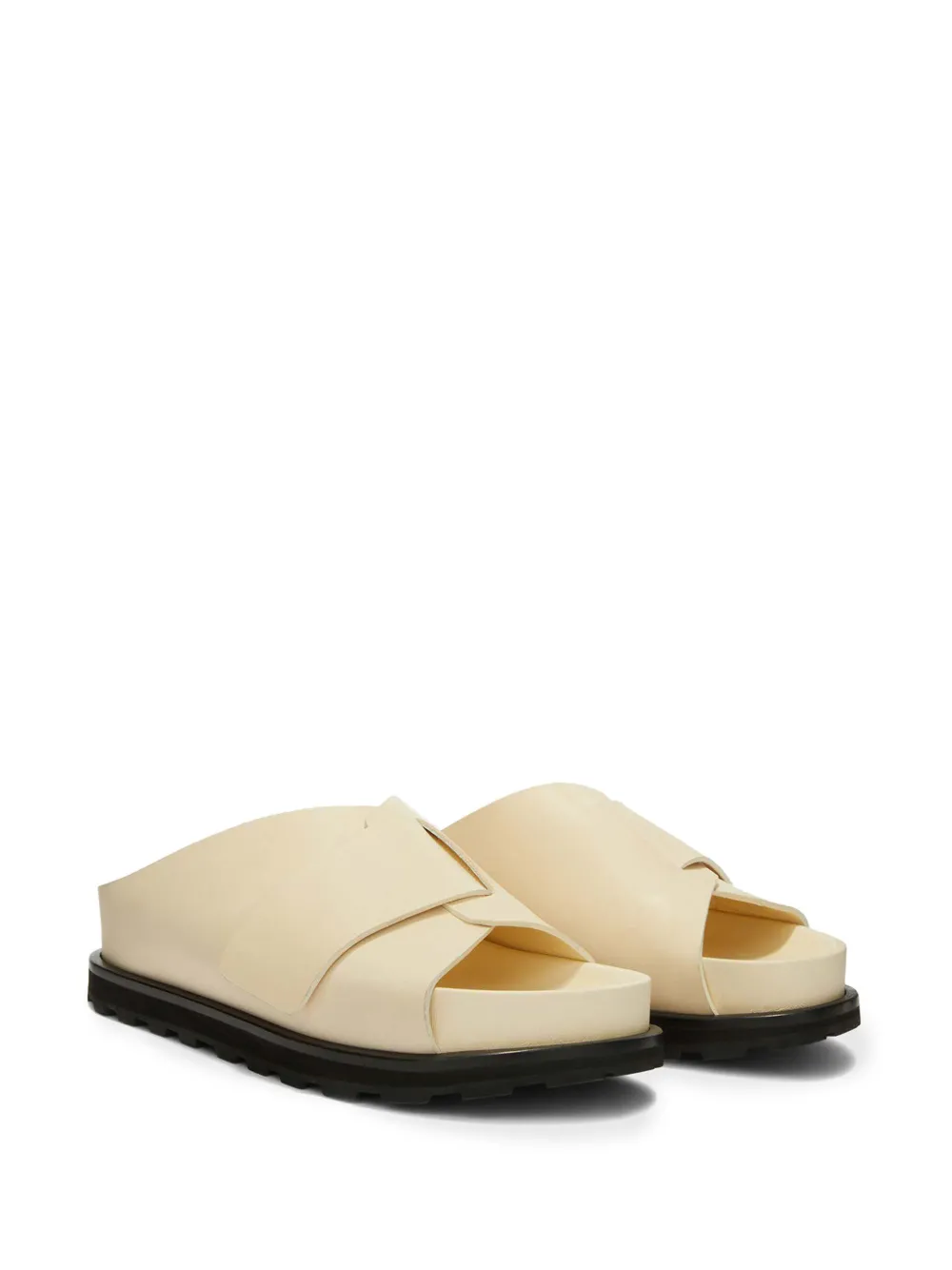 Шлепанцы на платформе JIL SANDER, нейтральный — фото 2