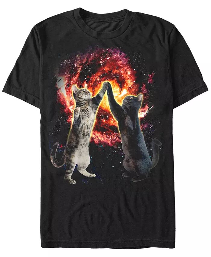 

Мужская футболка Cat Bang с коротким рукавом и круглым вырезом Fifth Sun, черный