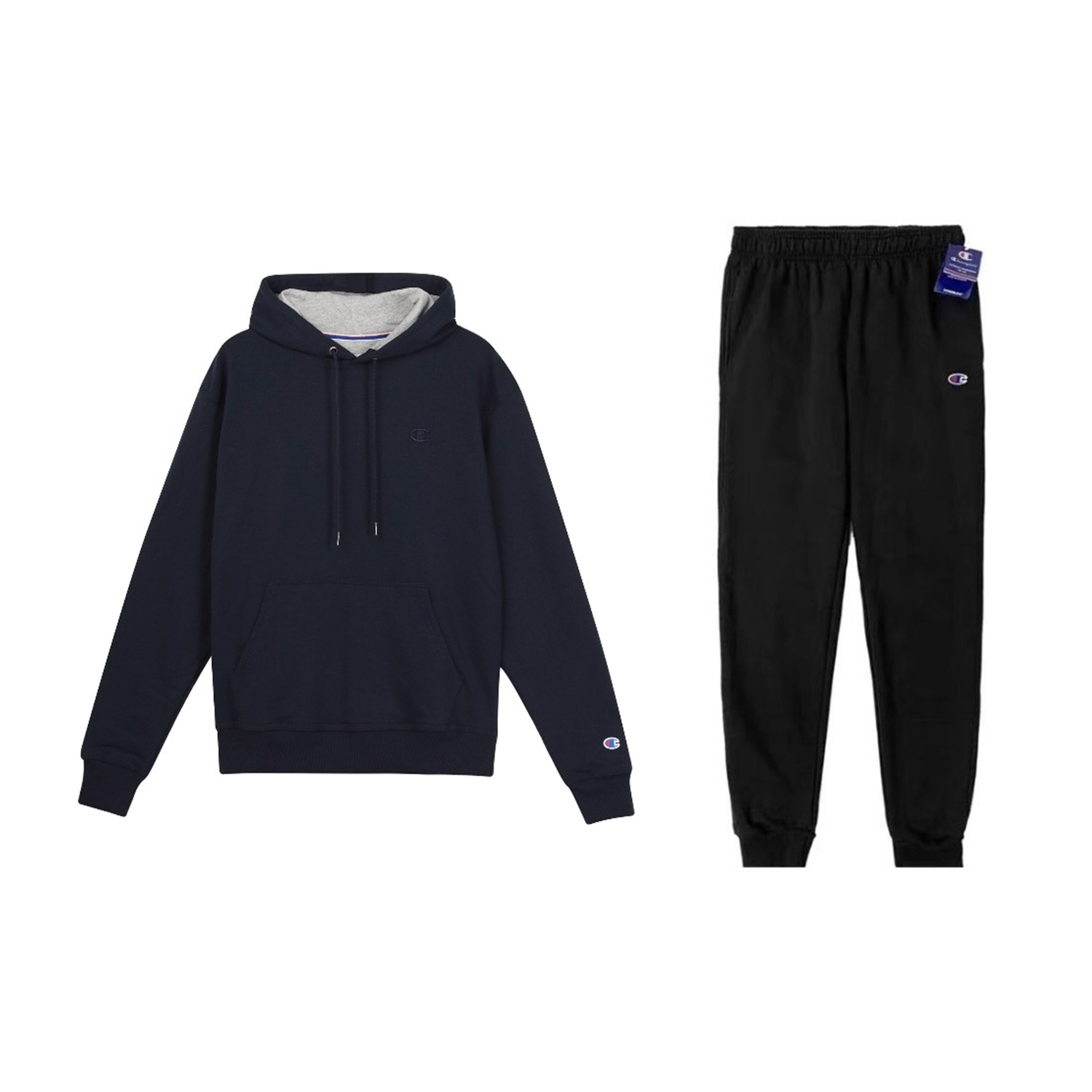 

Повседневная спортивная одежда Unisex Champion, clothing sets (темно-синий top+черный bottom)