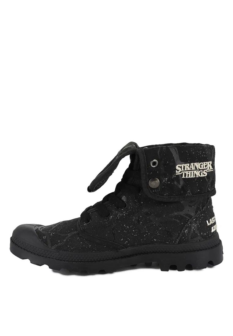 Кроссовки-ботинки высокие, мужские, Palladium x Stranger Things, черный — фото 4