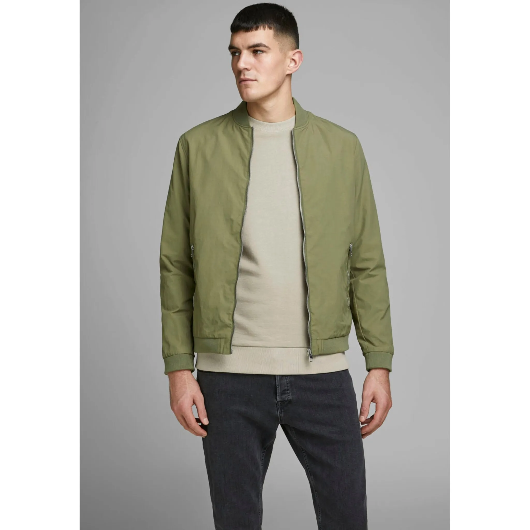 

Куртка-бомбер Jack & Jones "JJERUSH", зеленый