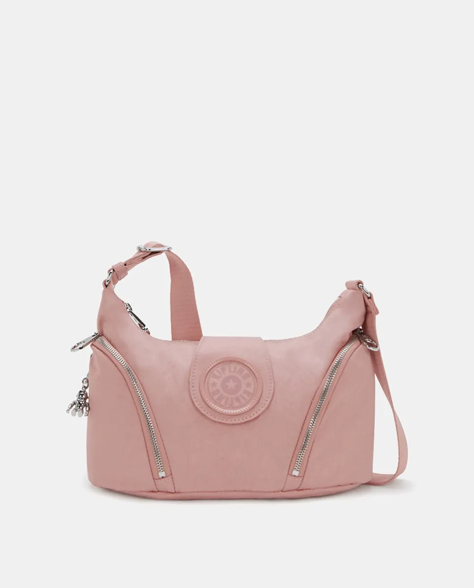 

Средняя сумка через плечо (со съемной ручкой) Kipling, розовый