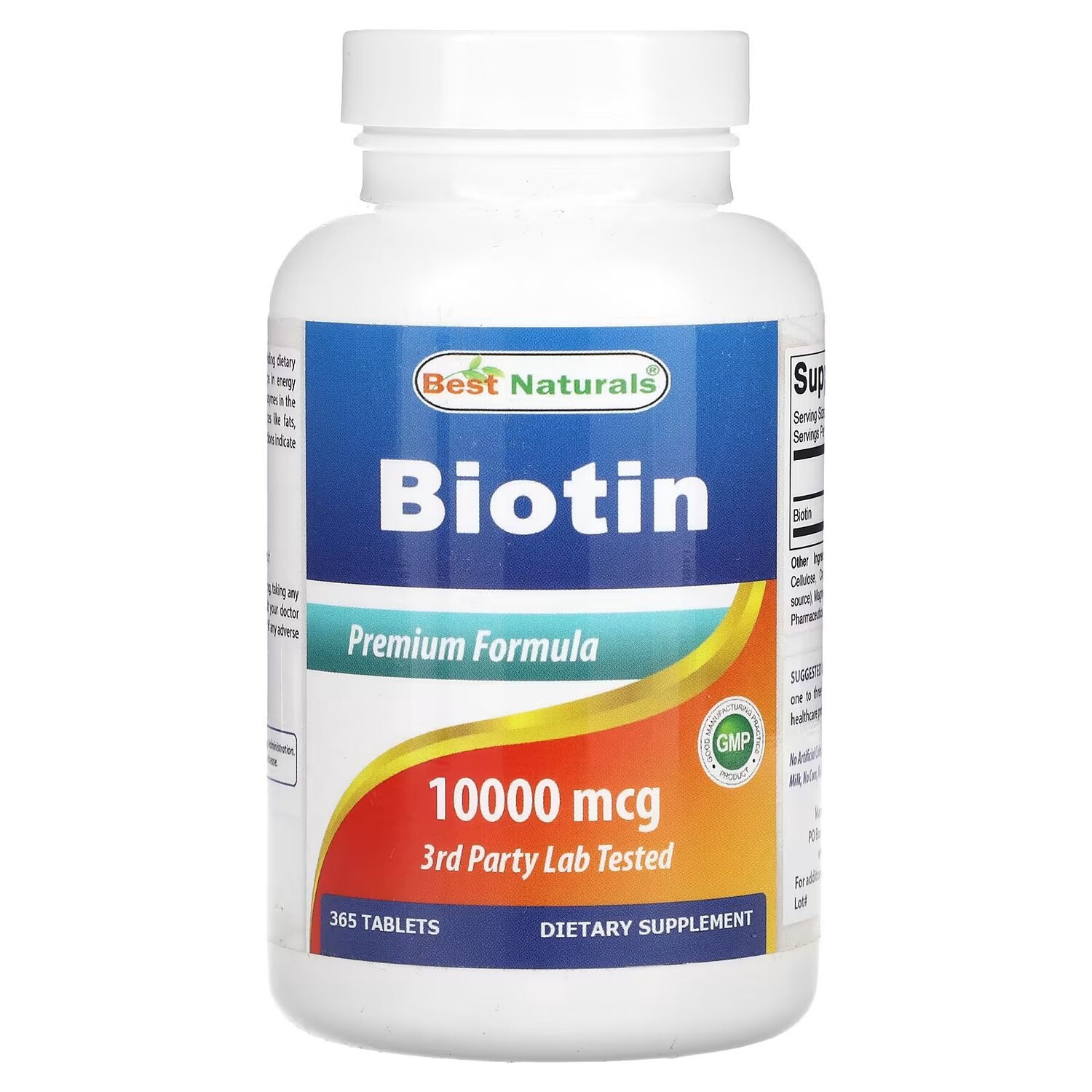 

Биотин, 10 000 мкг, 365 таблеток Best Naturals