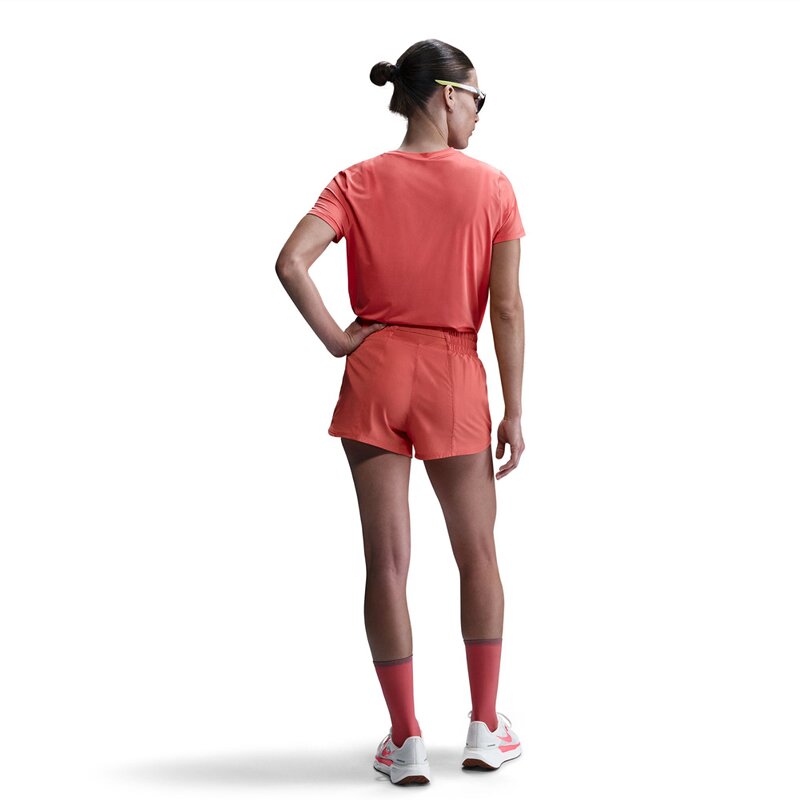 T-Shirt w nk one swsh hbr df ss top Nike, цвет magic ember — фото 2