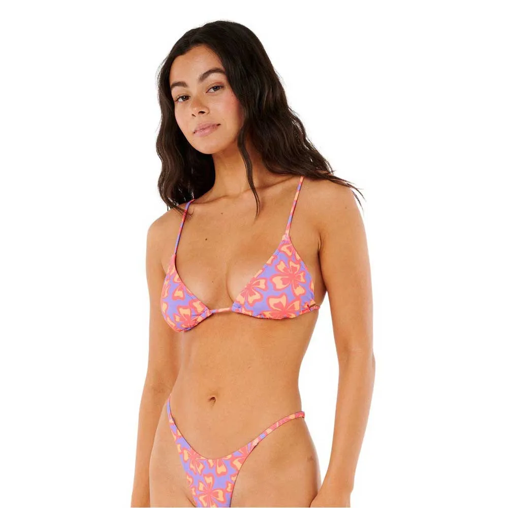 

Топ бикини Rip Curl Neon Isles Sliding Triangle, фиолетовый