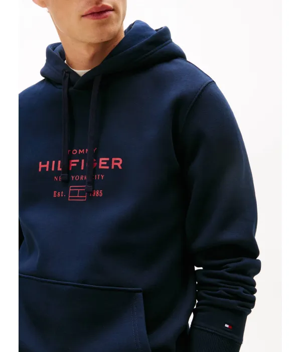 Толстовка с овальным рисунком Relaxed fit Tommy Hilfiger, синий — фото 4