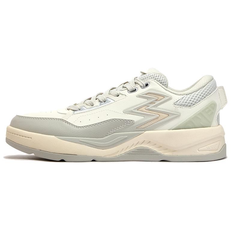 

361° Нескользящие износостойкие низкие кроссовки для скейтбординга мужские белые серо-зеленые