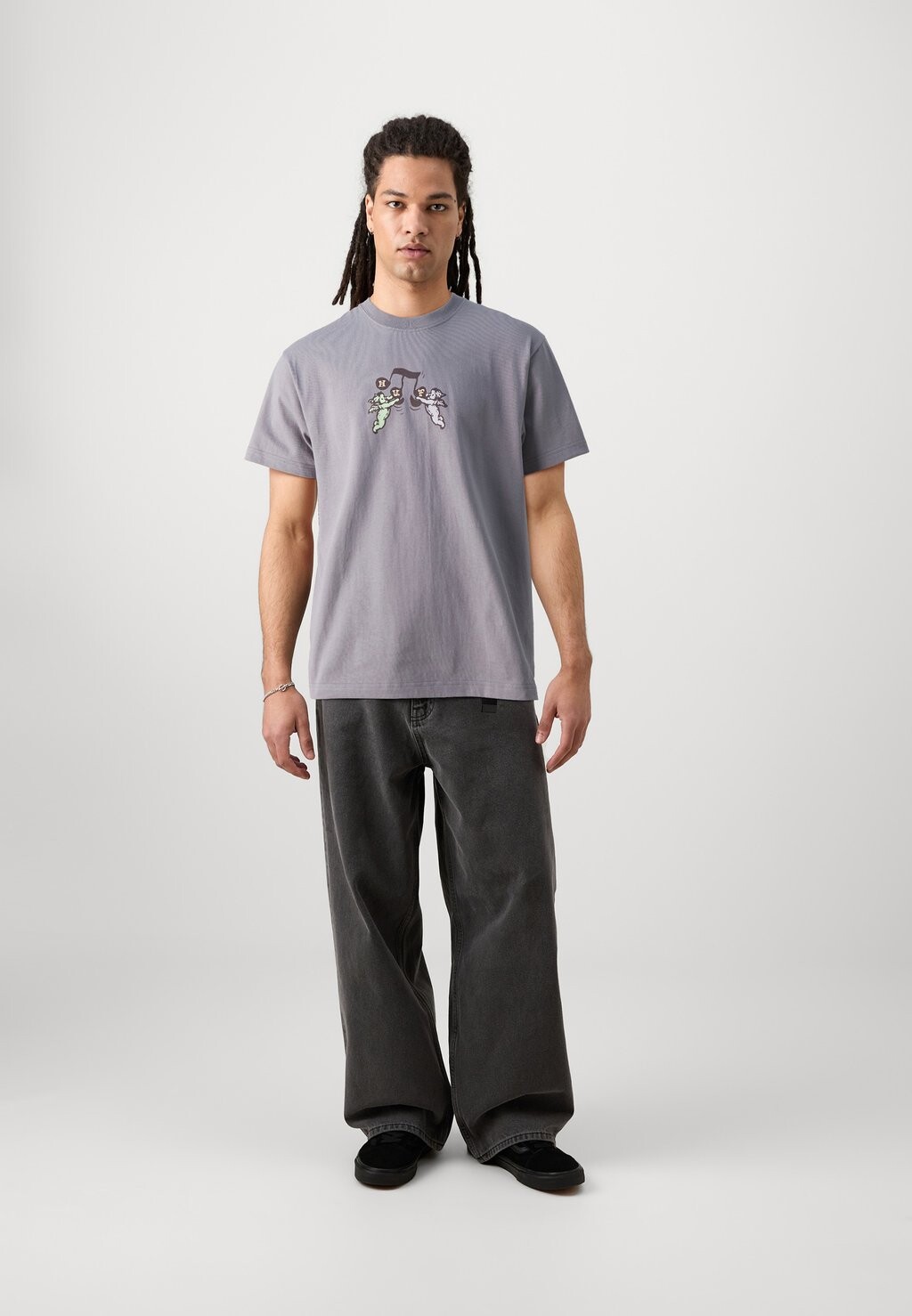 

Футболка с принтом SONG TEE UNISEX HUF, темно-фиолетовый