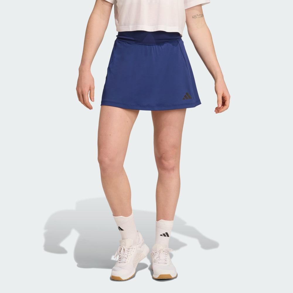 

Юбка Adidas Optime Skort With Integrated Bike Shorts, цвет Dark Blue