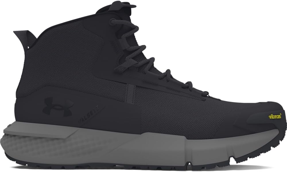 Мужские военные и тактические ботинки Under Armour Charged Valsetz Mid, черный — фото 3