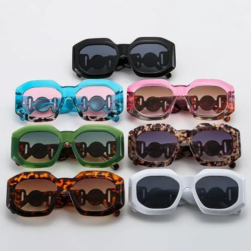 

Популярные большие солнцезащитные очки для женщин, модные винтажные очки для мужчин, солнцезащитные очки UV400 для женщин, синие, один размер MTZJH, One Color