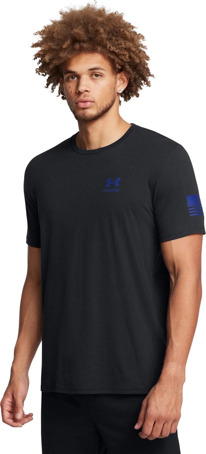 

Футболка с коротким рукавом Under Armour Freedom Graphic, (002) Black/Team Royal, Черный, Футболка с коротким рукавом Under Armour Freedom Graphic, (002) Black/Team Royal