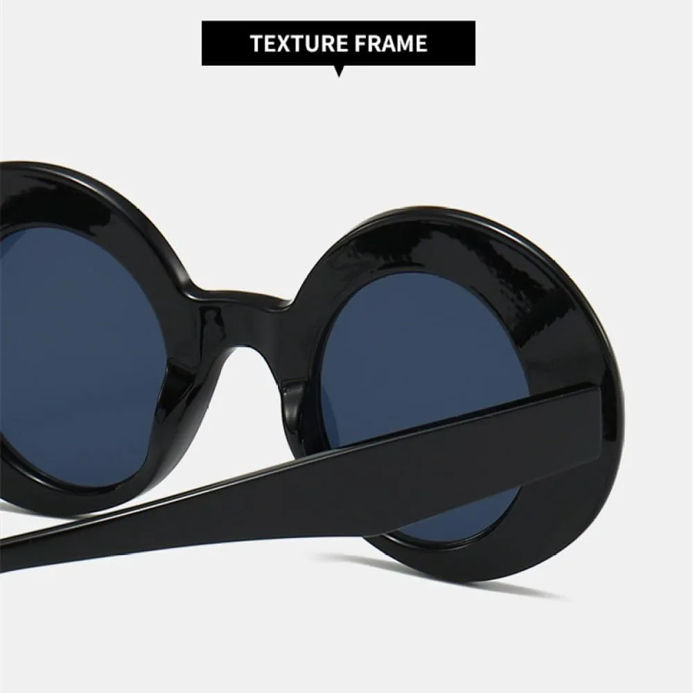 

Ретро-солнцезащитные очки овальной формы большого размера для женщин, модные солнцезащитные очки конфетных цветов для мужчин в стиле панк MTZJH, Blue Light Gray