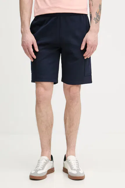 Шорты спортивные из мягкого хлопка Lacoste, синий