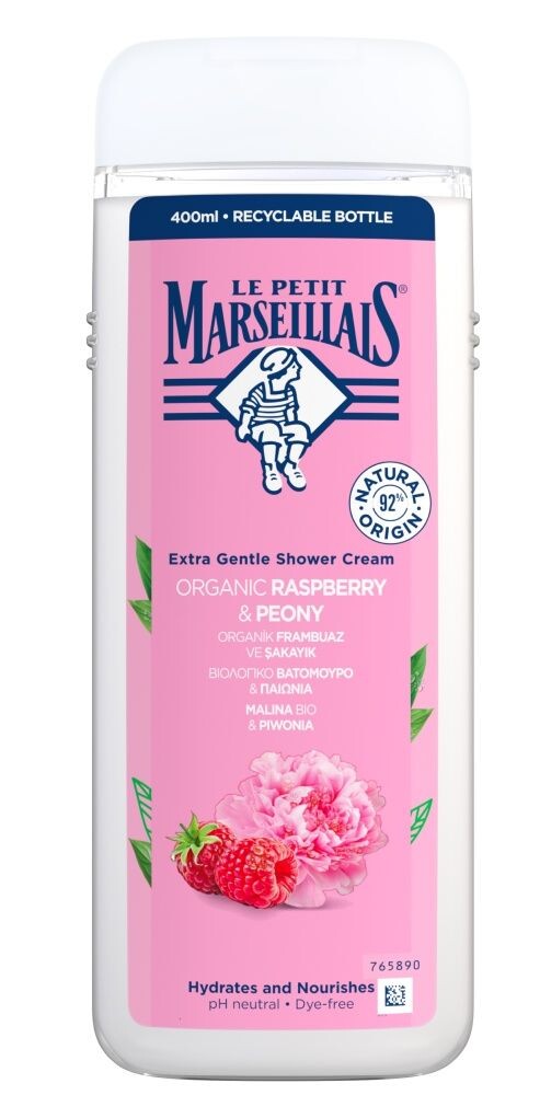 

Le Petit Marseillais Malina/Piwonia гель для душа, 400 ml