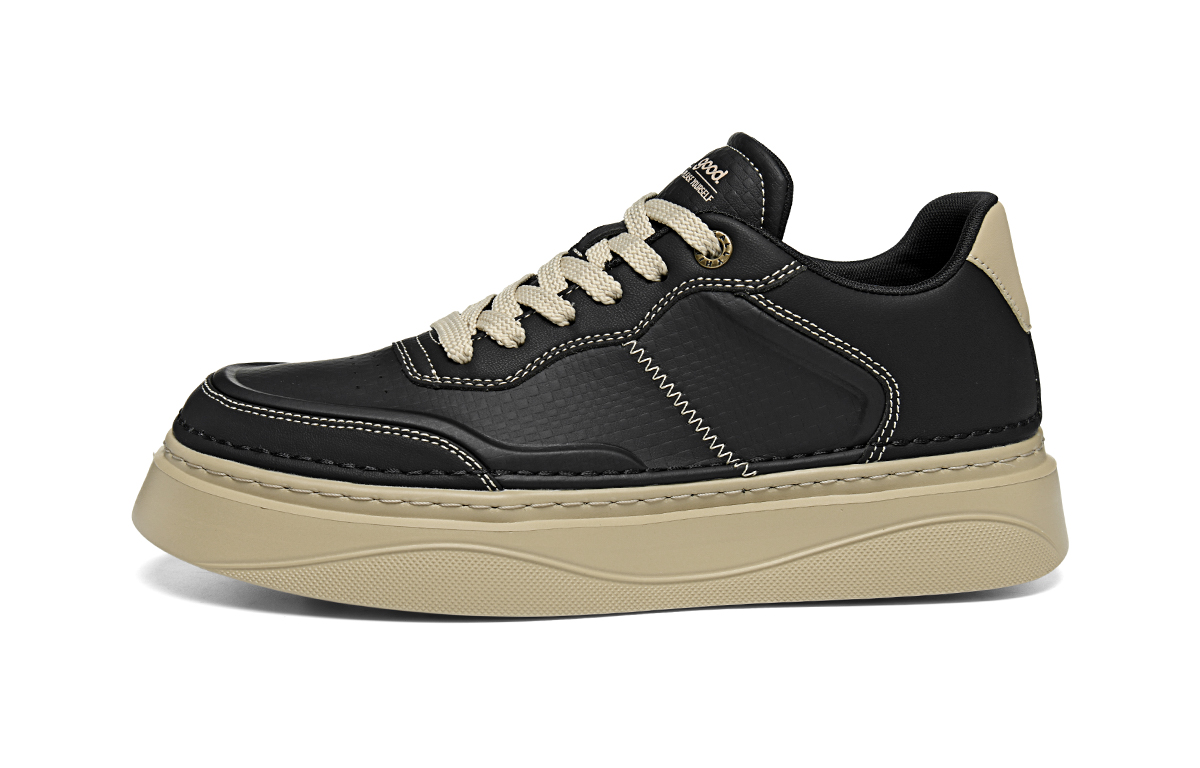

HLA Мужские низкие скейтерские кеды бежевые, цвет Beige